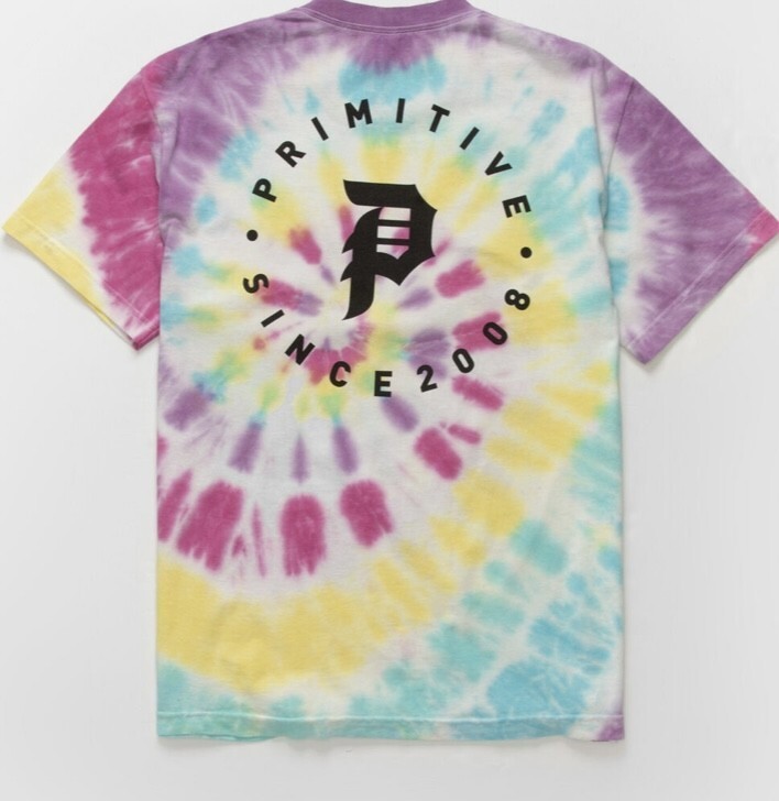 NWT Primitive Skate Since 2008 Tie Dye Shirt 