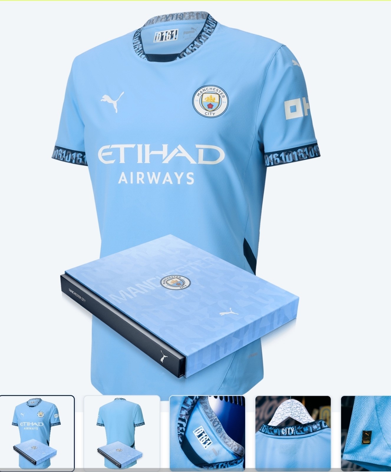 Manchester City Authentic Home Jersey 2024/25 In Gift Box Size XL Brand New Manchester City Authentic Home Jersey 2024/25 In Gift Box Size XL Brand New