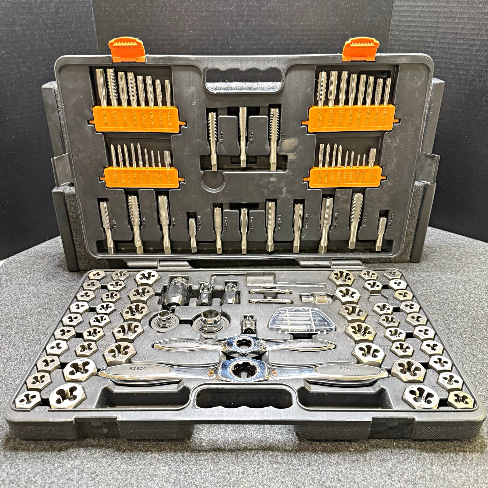 GEARWRENCH 82812 114pc SAE Metric Ratcheting Tap & Die Set Missing M10-1.5 Die