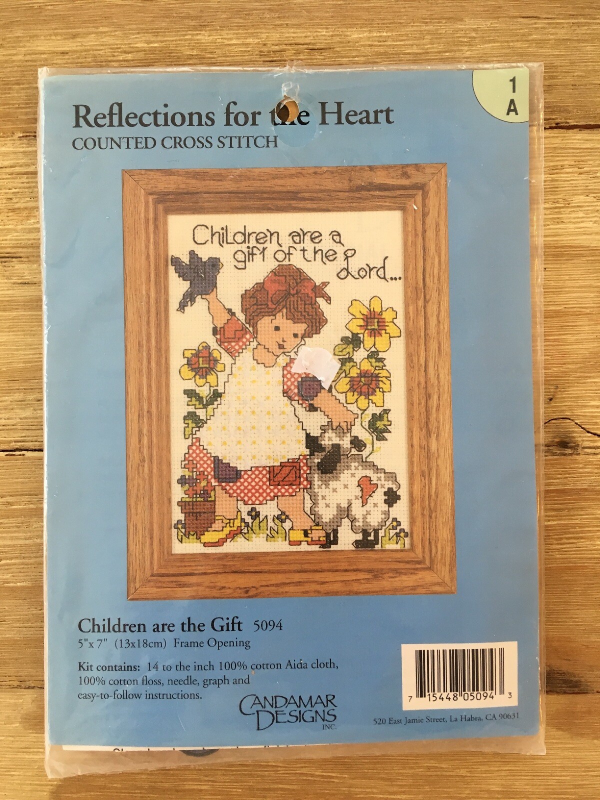 NEW Cross Stitch Kit Candamar Designs Children are the Gift of the Lord  #5094 