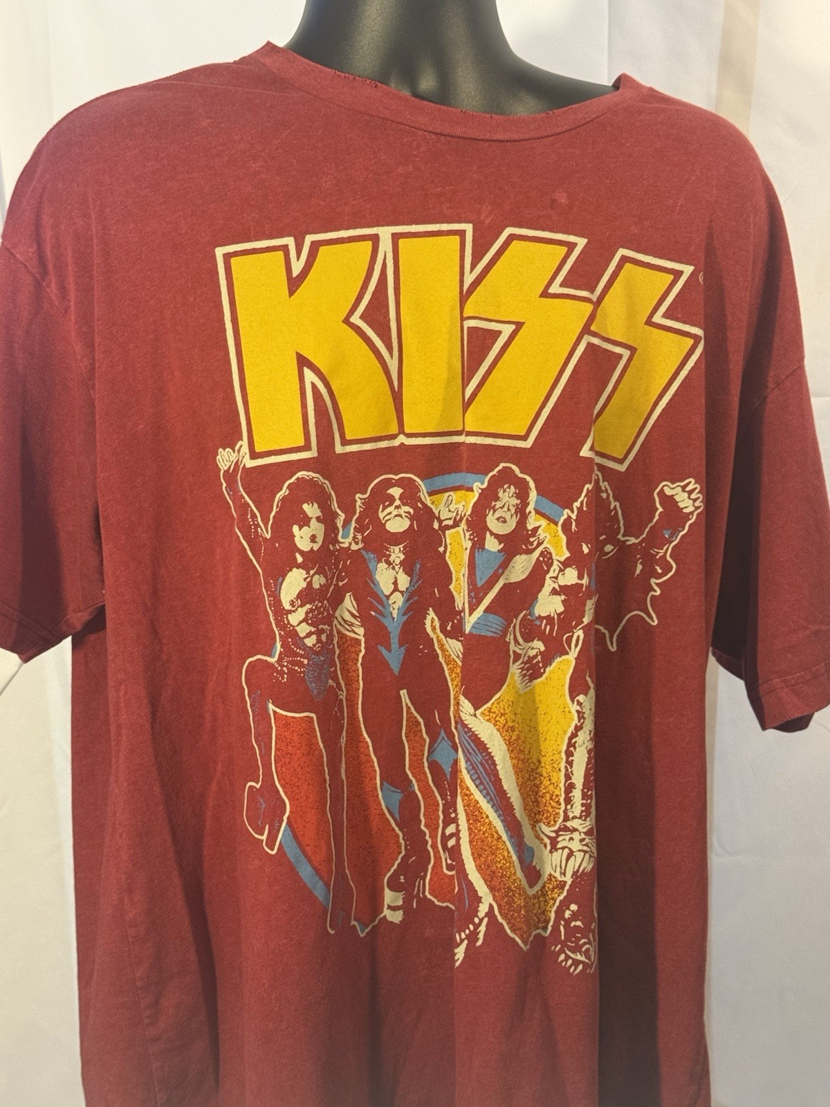 Kiss Convert Large Red T Shirt Vintage