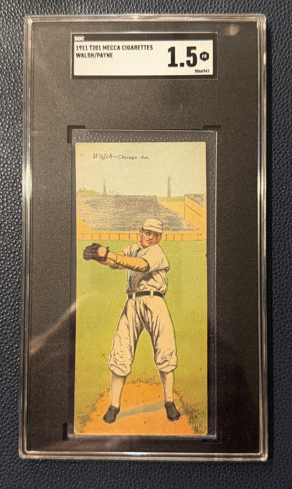 1911 Mecca Double Folders - T201 Ed Walsh, Fred Payne (RC)
