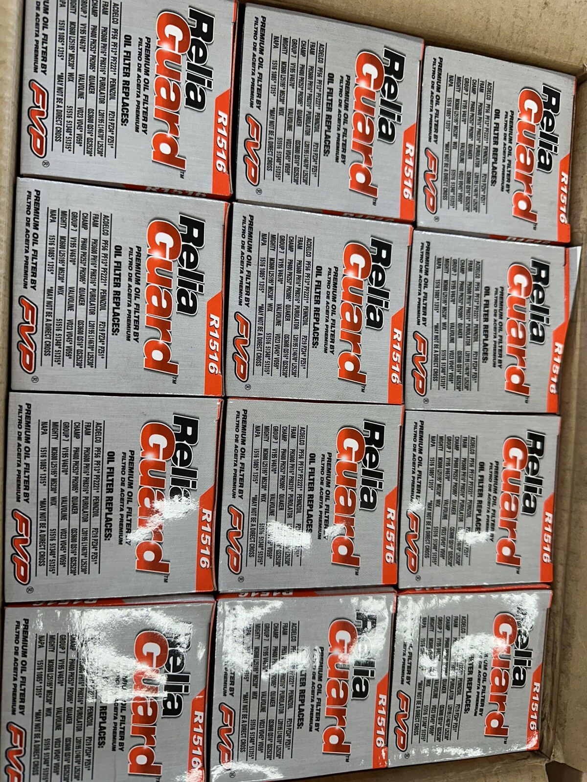 Relia Guard R1516 Case Of 12 FVP oil filters same As Napa 1516 Wix 51516 PH3600 Relia Guard R1516 Case Of 12 FVP oil filters same As Napa 1516 Wix 51516 PH3600