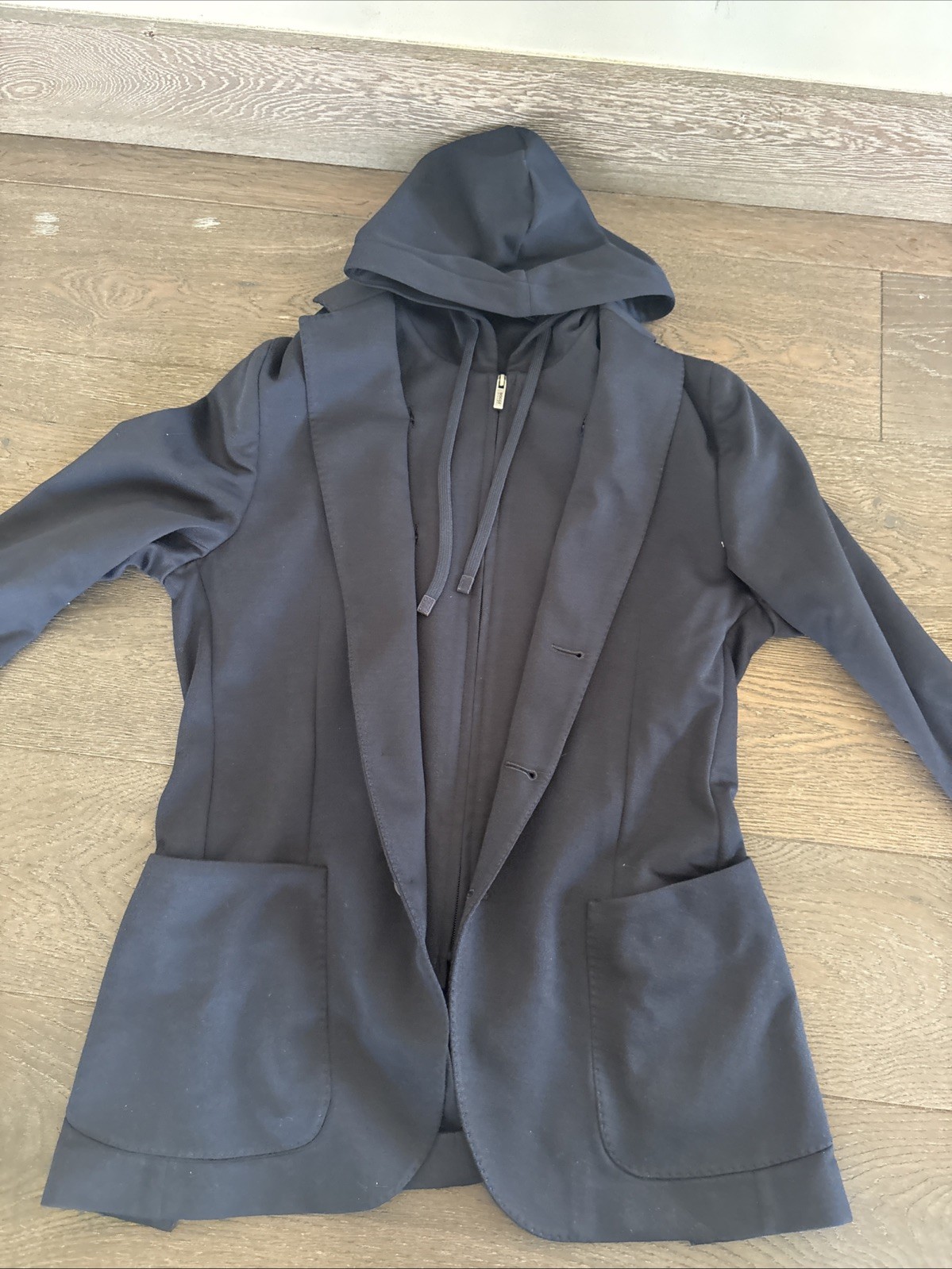 Boggi Milano Hooded Blazer Navy Large G2U Boggi Milano Hooded Blazer Navy Large G2U