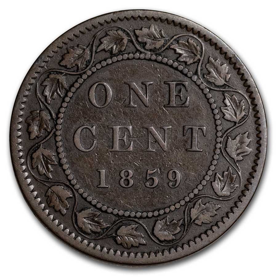 1859 Canada Large Cent Victoria Avg Circ 1859 Canada Large Cent Victoria Avg Circ