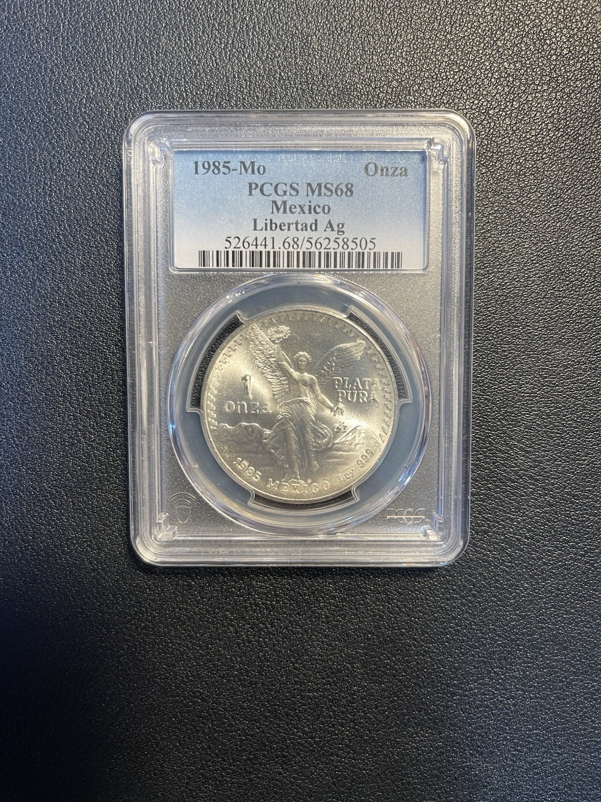 1985 1oz Silver Mexican Libertad Coin PCGS MS68. Only 27 Coins Graded Higher 🔥 1985 1oz Silver Mexican Libertad Coin PCGS MS68. Only 27 Coins Graded Higher 🔥