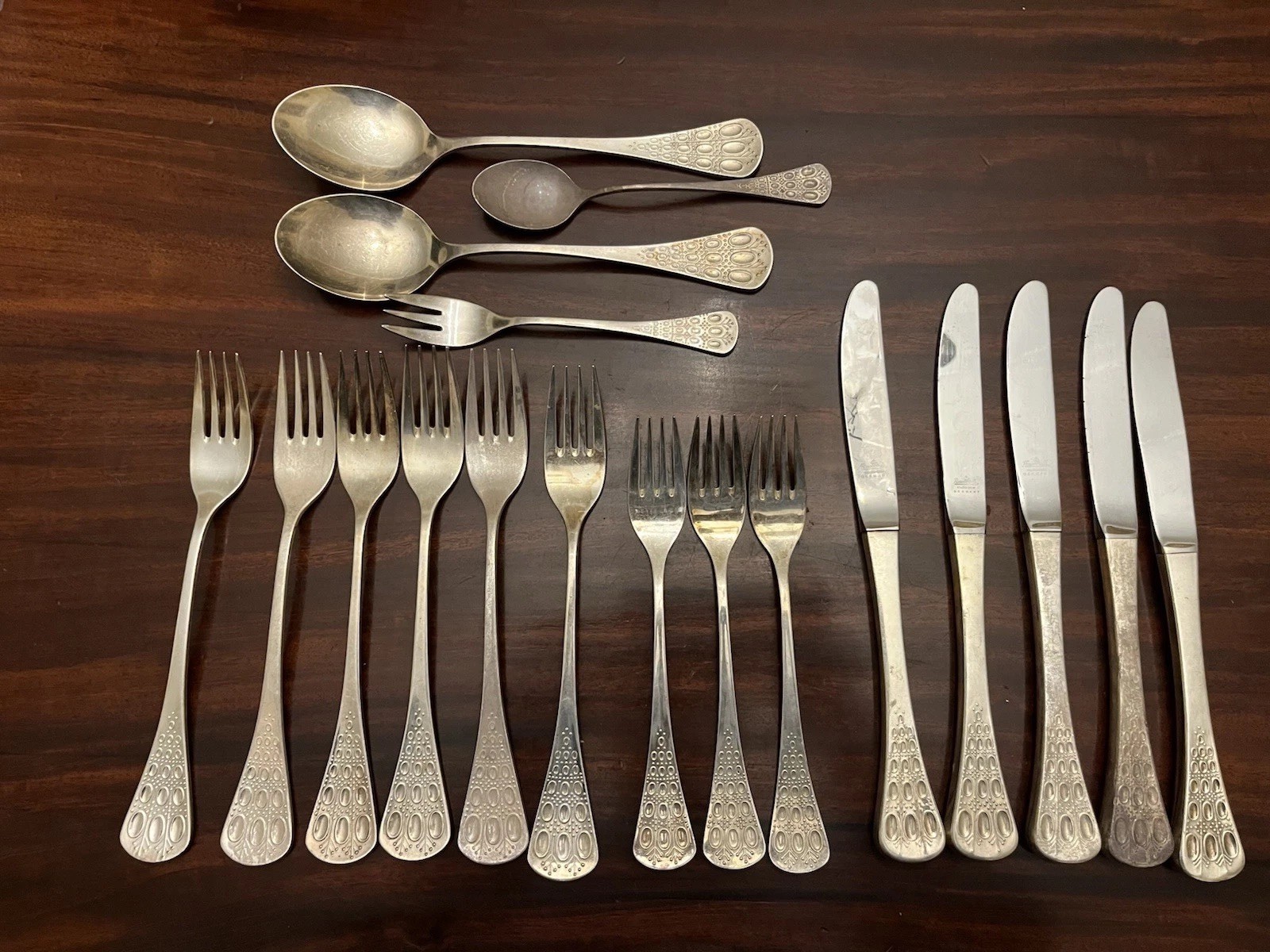 Bjorn Wiinblad Rosenthal Romanze / Romance Silver Plate Cutlery 18 Pieces