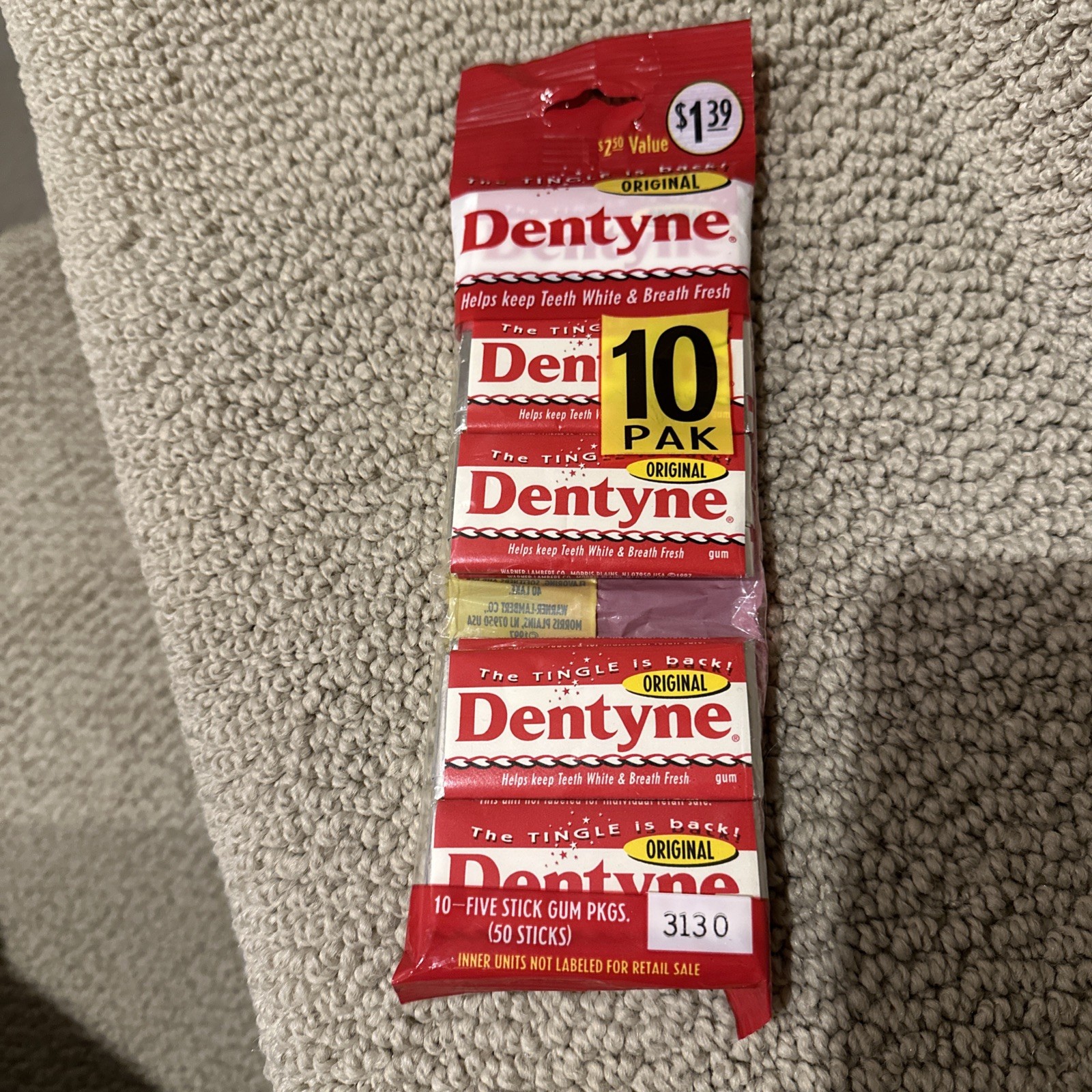 VTG 1997 Dentyne Gum Factory Sealed 10 Pack original 