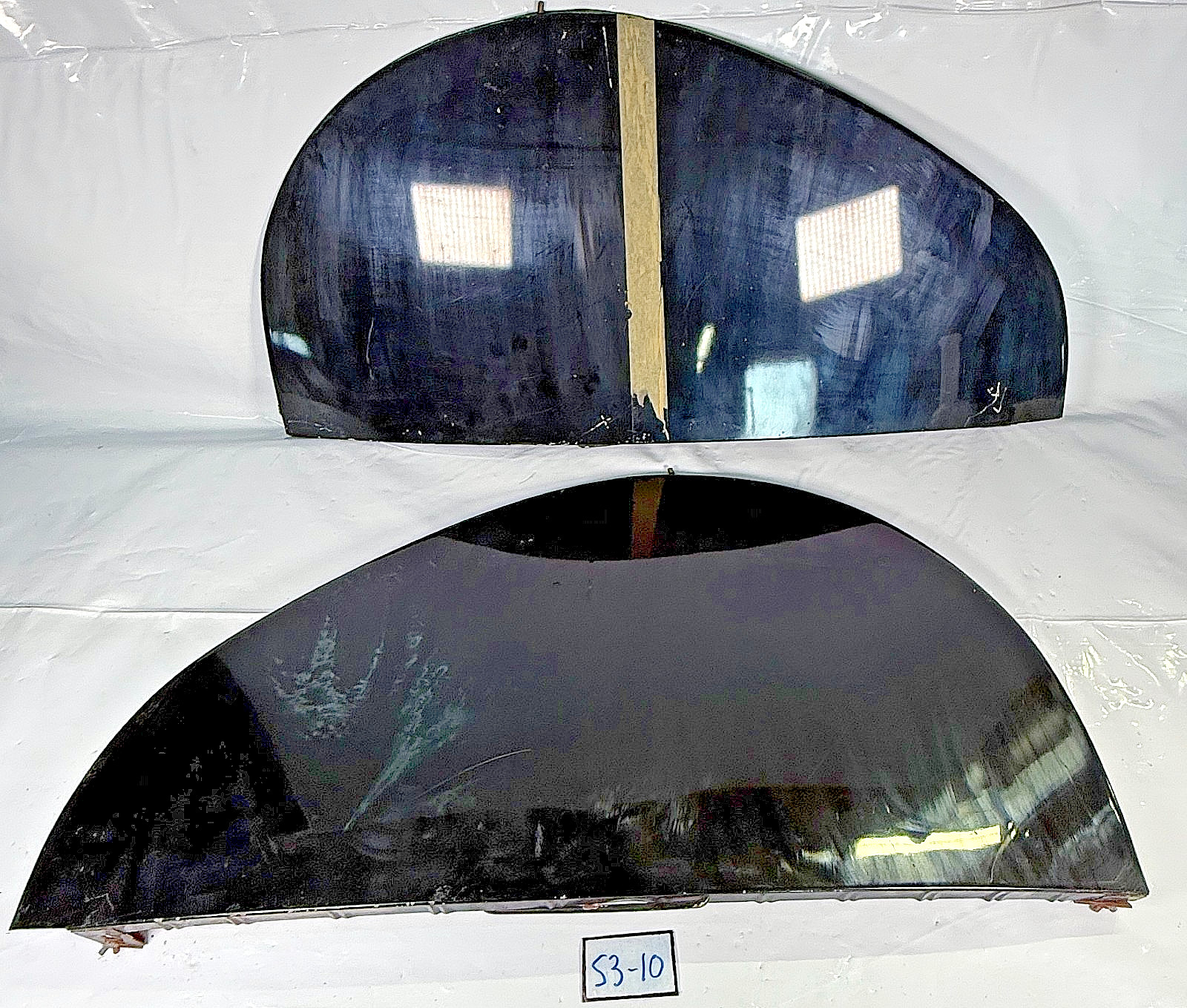 Vintage 1930s - 1940s Pair Teardrop Car Truck Fender Skirts Ford Chevrolet S3-10
