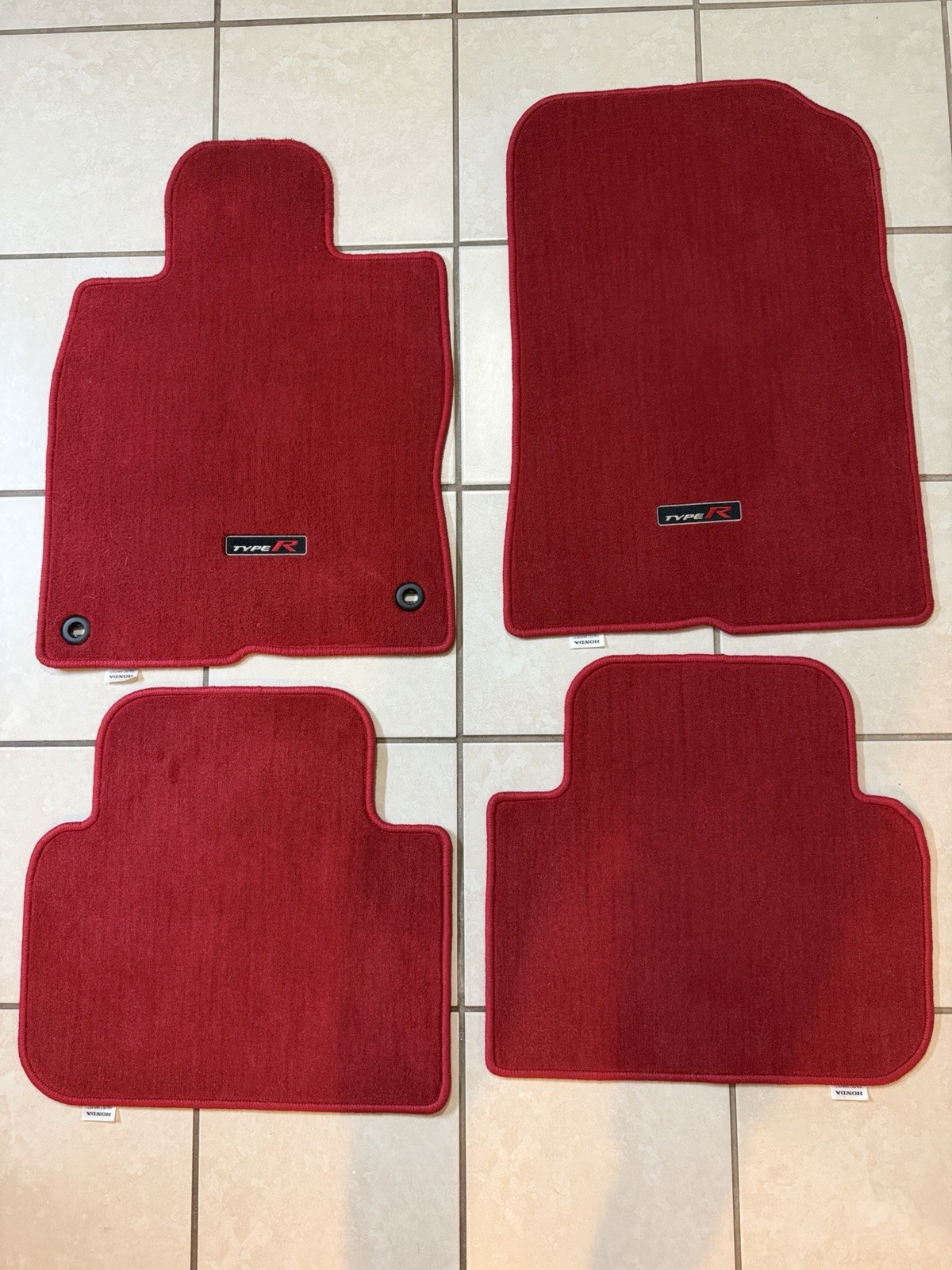 2023-2026 Honda Civic Type R FL5 Oem Genuine Carpet Floor Mats Red 4pc Factory