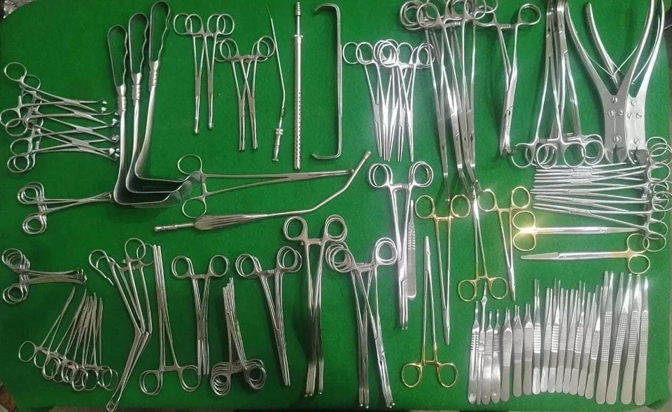 Major Cardiovascular Thoractomy Vascular 106 pcs Set Open Heart Instruments