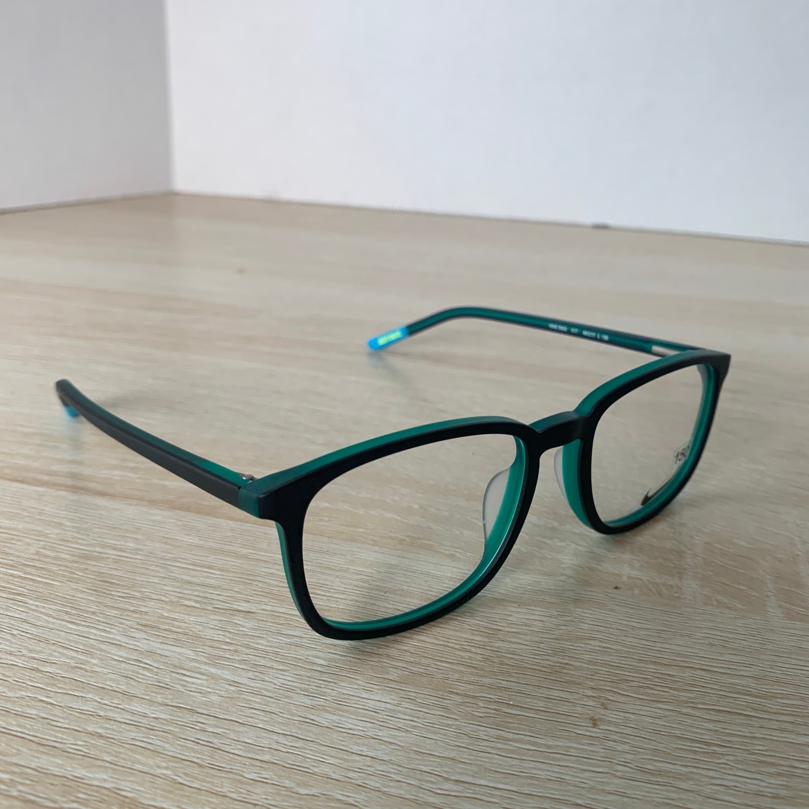 NWOT Nike 5542 017 Youth Eyeglasses Black Teal Nebula Frames Only 49-17-130