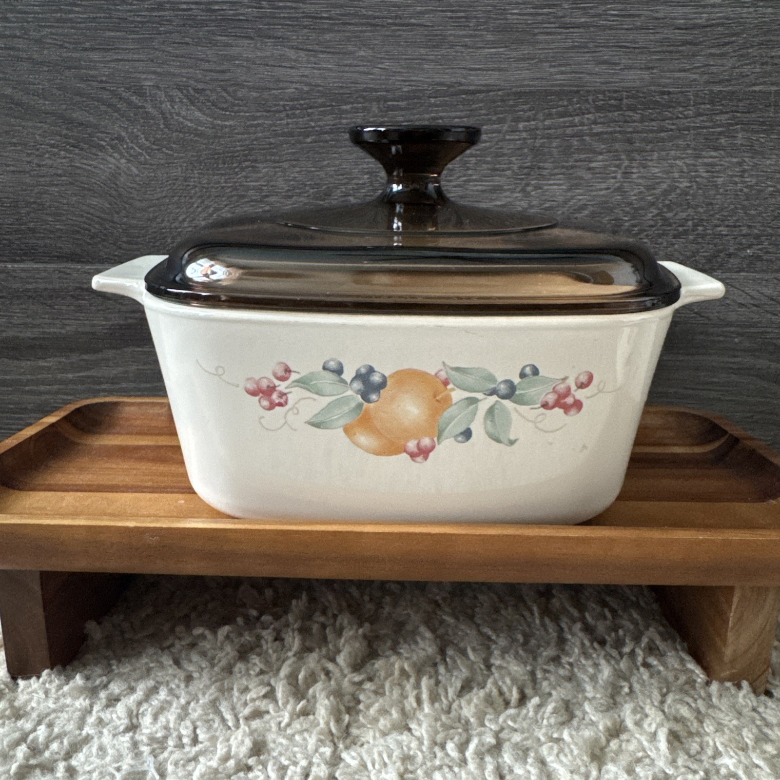 Corning Ware Abundance 1.5 QT Casserole Dish & Lid A-1 1/2-B - MINT condition 