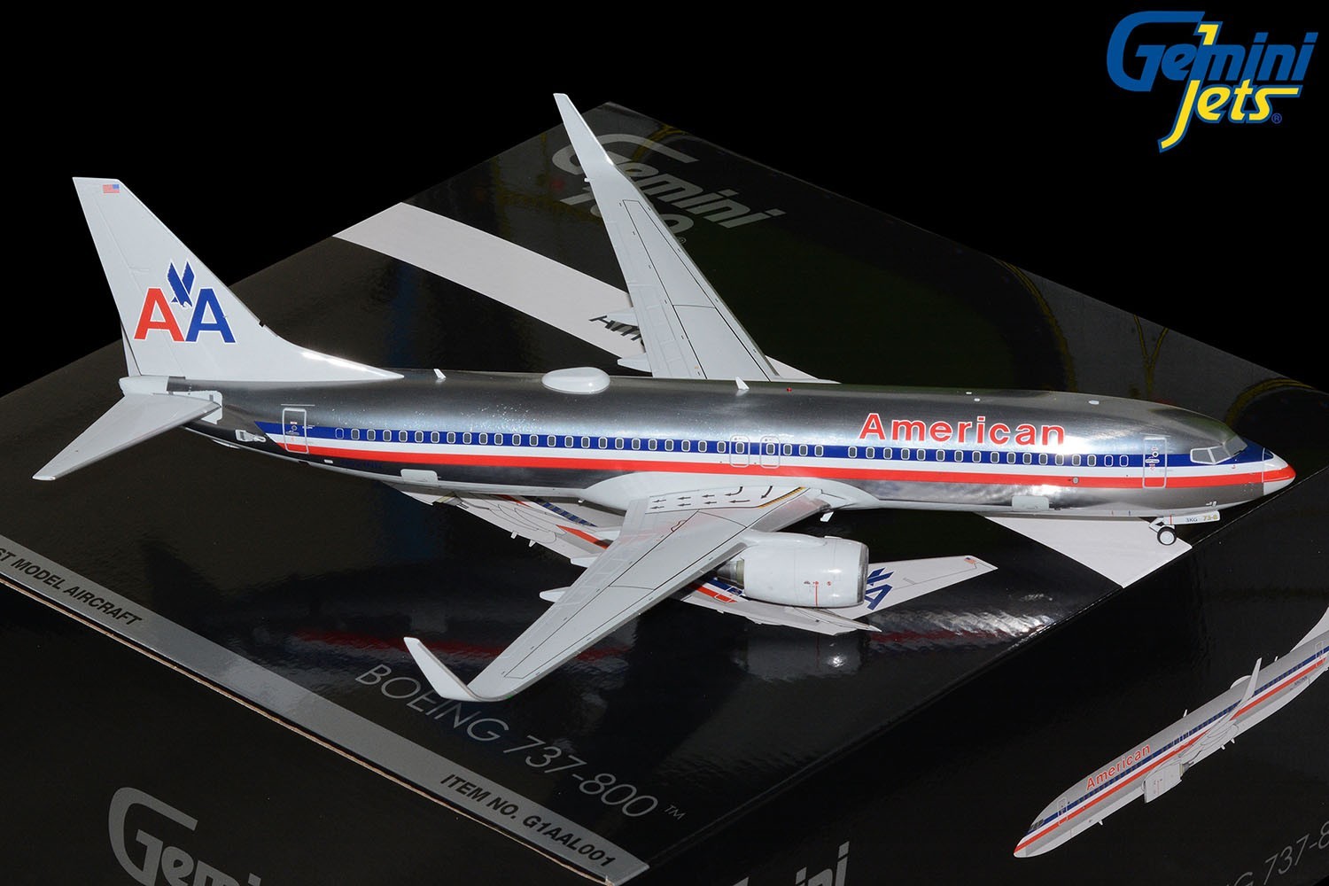 American Airlines Boeing 737-800 N921NN GeminiJets G1AAL001 Scale 1:100 American Airlines Boeing 737-800 N921NN GeminiJets G1AAL001 Scale 1:100