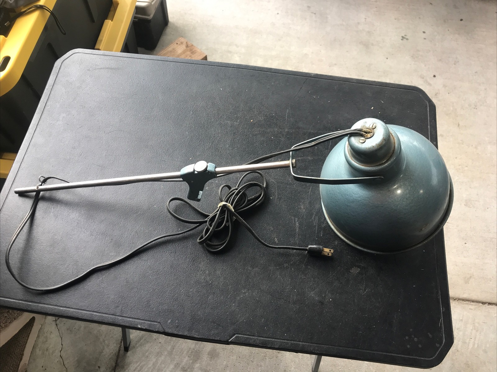 Bretford Articulating VTG 50s MCM Industrial Metal Pharmacy Floor Lamp No Tripod