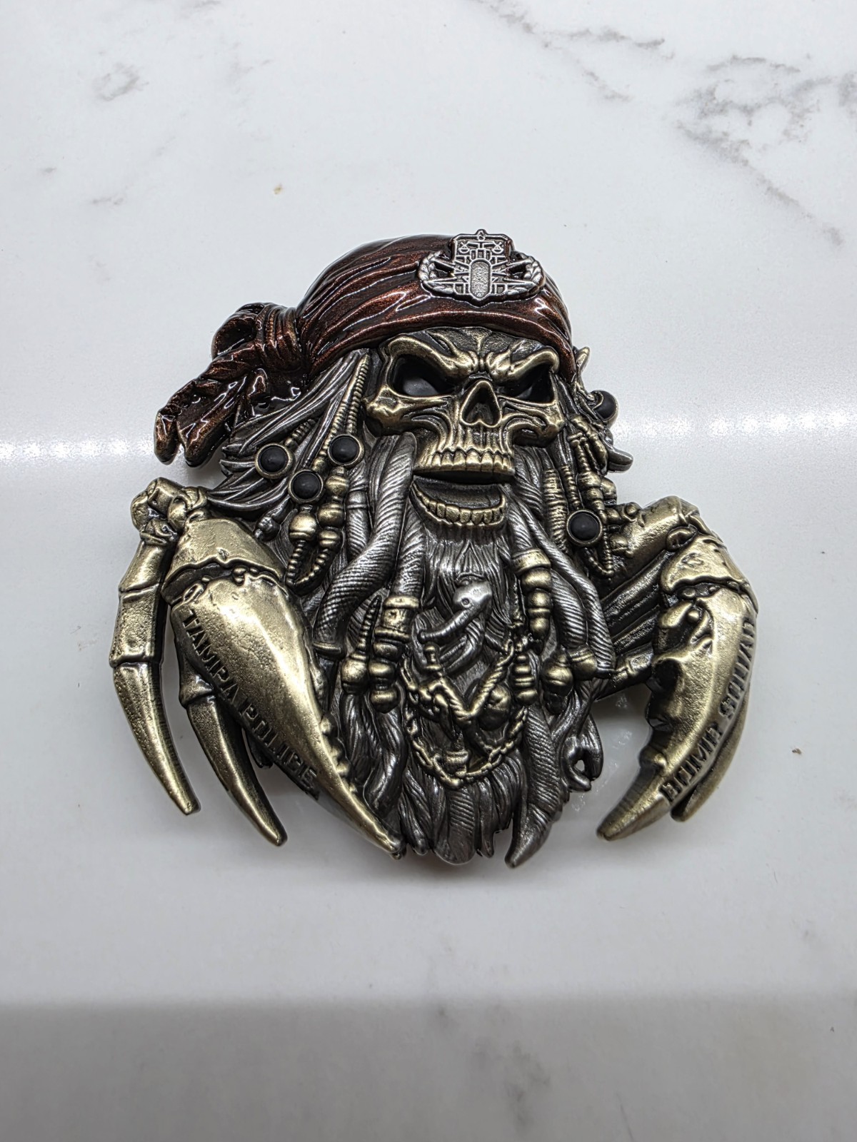 🔥VERY RARE🔥TAMPA PD BOMB SQUAD💣 MACKS DESIGNS MACK CHALLENGE COIN