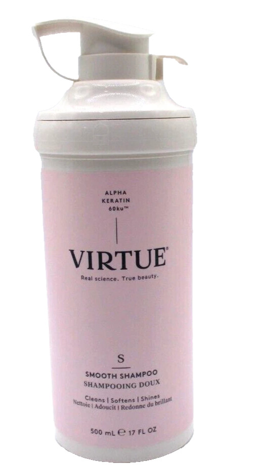 Virtue Smooth Shampoo Cleans Softens And Shines 17oz / 500ml (NEW SEALED) Virtue Smooth Shampoo Cleans Softens And Shines 17oz / 500ml (NEW SEALED)