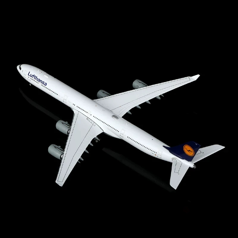1:400 YY Wings Lufthansa Airlines A340-600 D-AIHZ D-AIHX Aircraft Model +Tractor