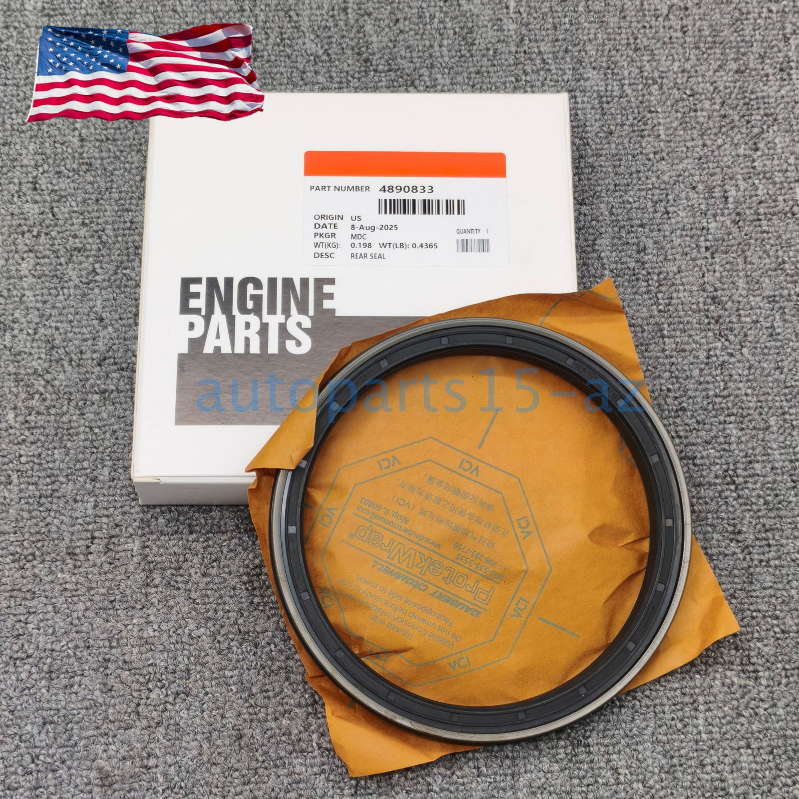 Rear Oil Seal Fits For CUMMINS 4B 3.9 6B 5.9 ISB ISC 8.3C 6C 4B4.5 4ISBE 4890833