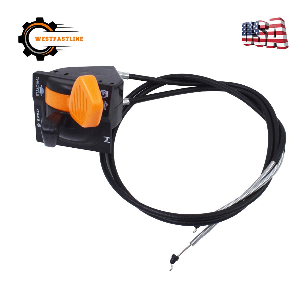 AM140333 Throttle Choke Lever w/ Cables For John Deere X320 X324 X340 X350 X350R