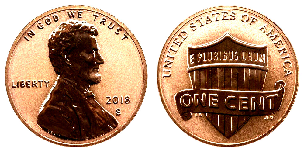 2018 P D S S Lincoln Shield From US Mint Proof Sets & P D Bank Rolls 2018 P D S S Lincoln Shield From US Mint Proof Sets & P D Bank Rolls
