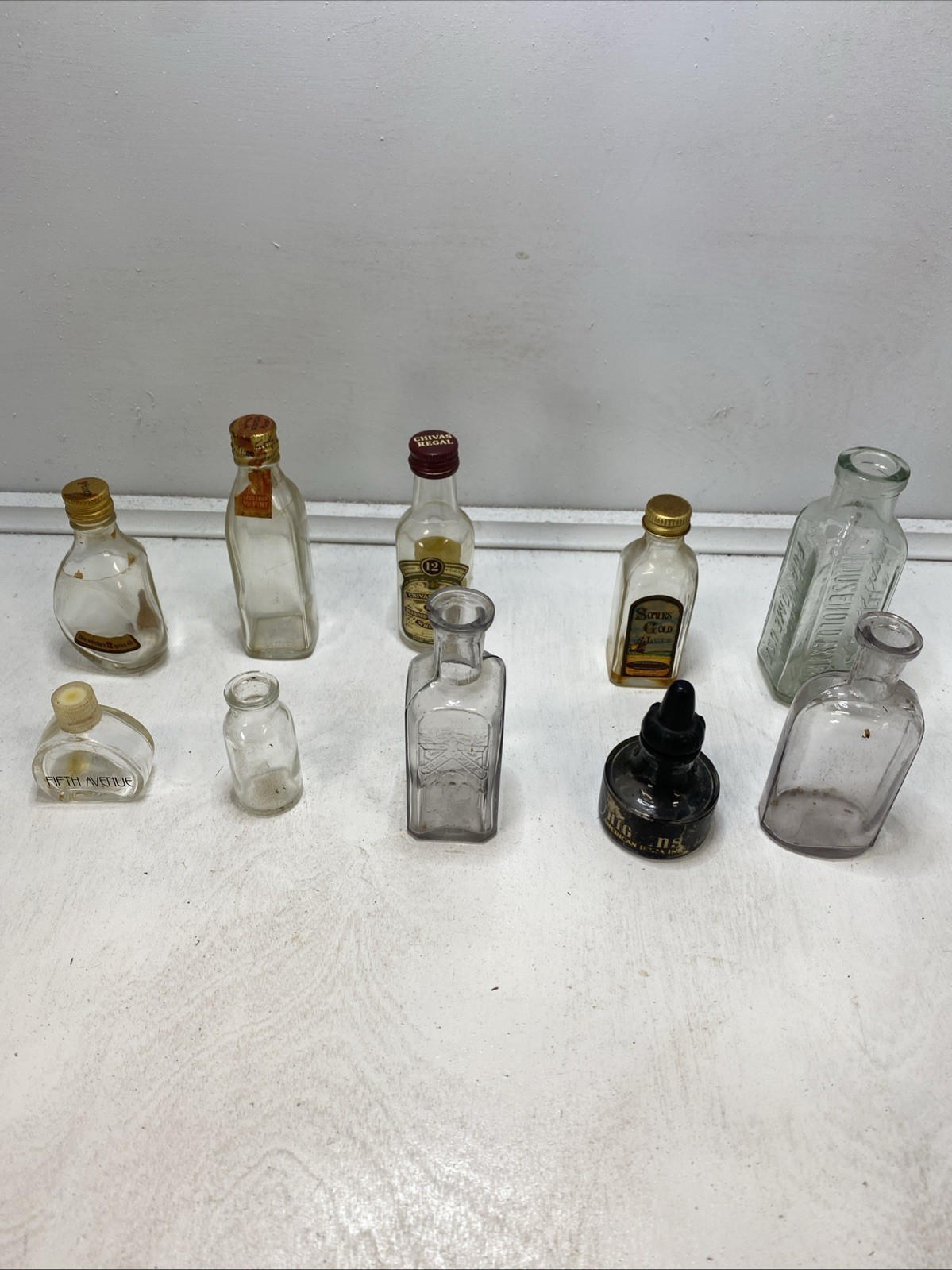 10 Vintage Miniature Bottles 10 Vintage Miniature Bottles