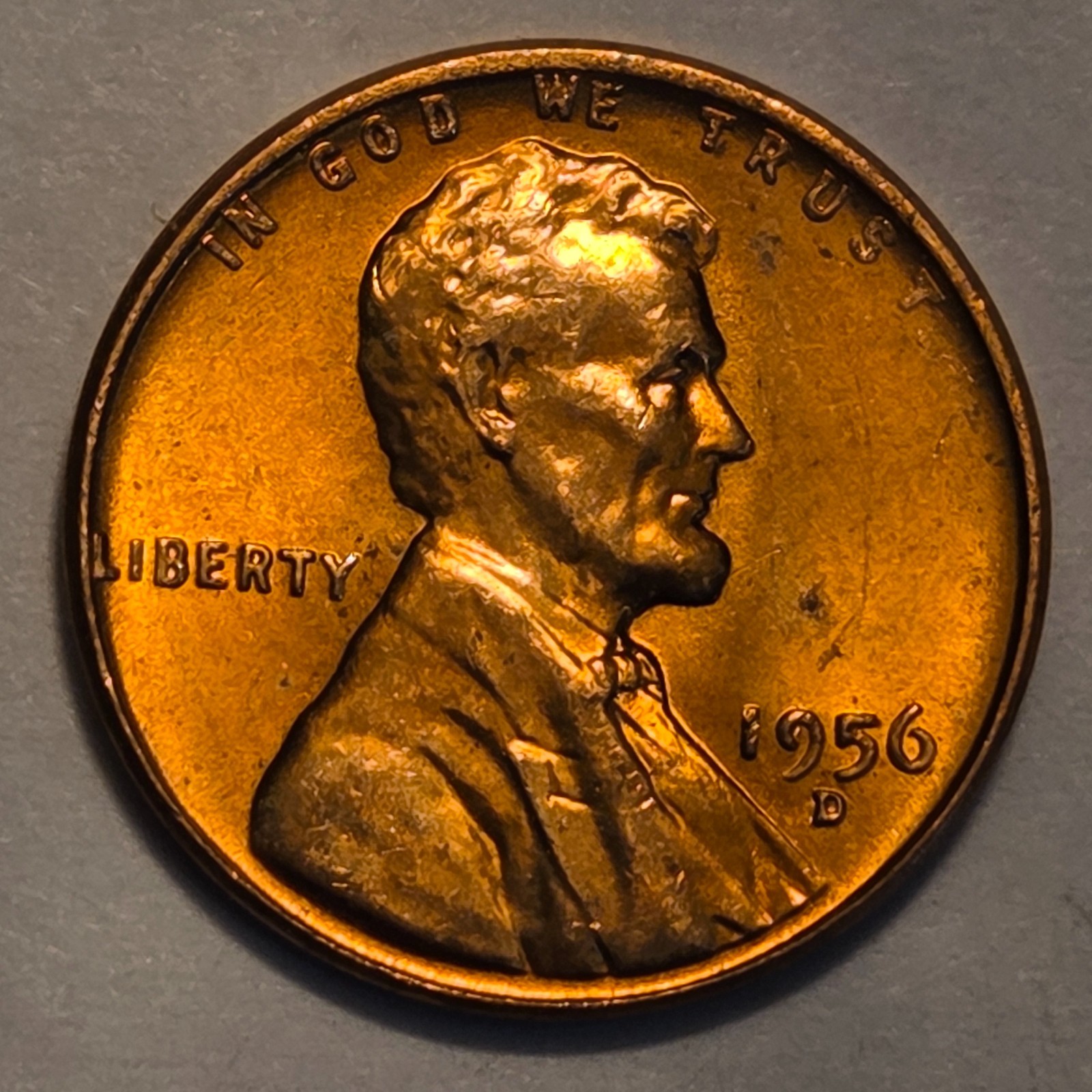 #5 GEM Business UnCirculated++ Low Mintage 1956 D Lincoln Wheat Cent