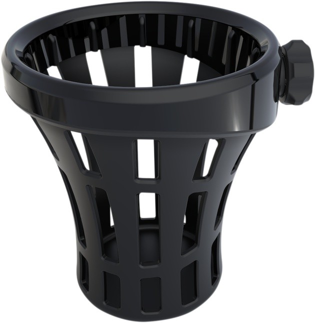 CIRO Big Passenger Drink Holder Black for Harley Touring 1996-2013