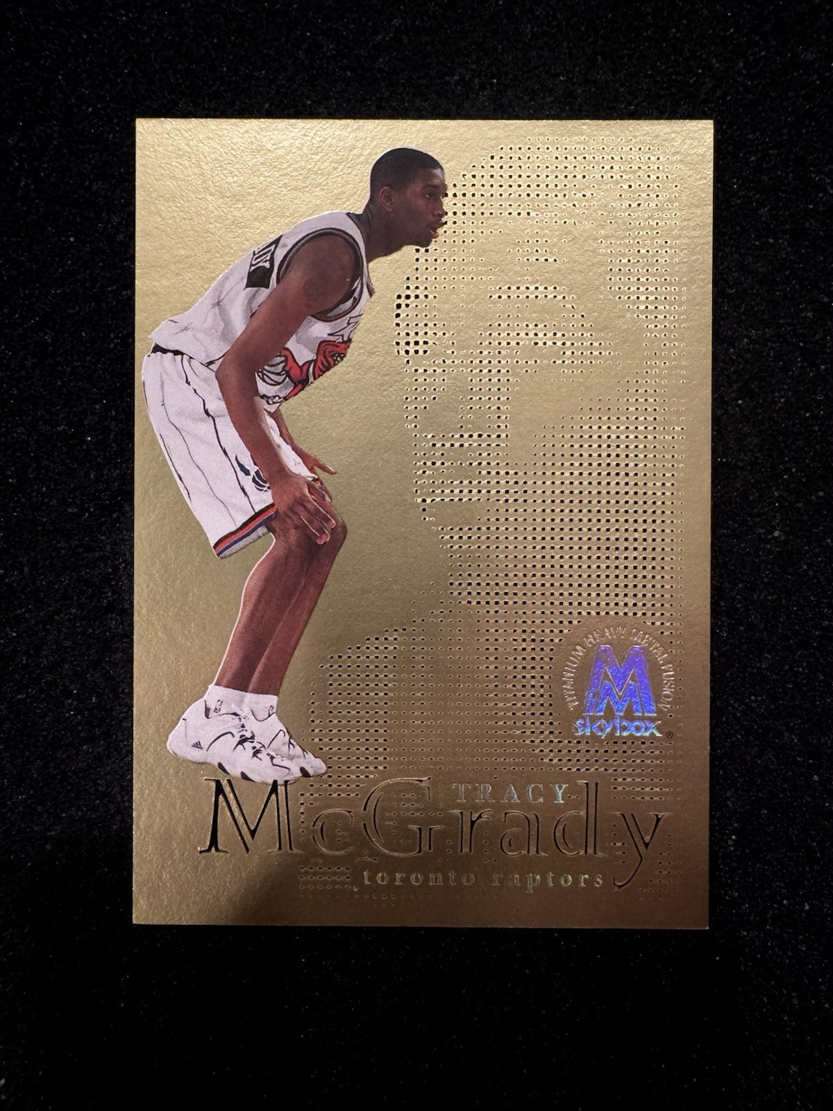 SkyBox 1998-99 Molten Metal Tracy McGrady Raptors Fusion Titanium Gold #16F SkyBox 1998-99 Molten Metal Tracy McGrady Raptors Fusion Titanium Gold #16F