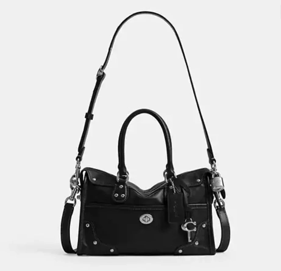 Coach CFN69  Rider Satchel Bag 24 LHBLK Black 2Way Bag From US