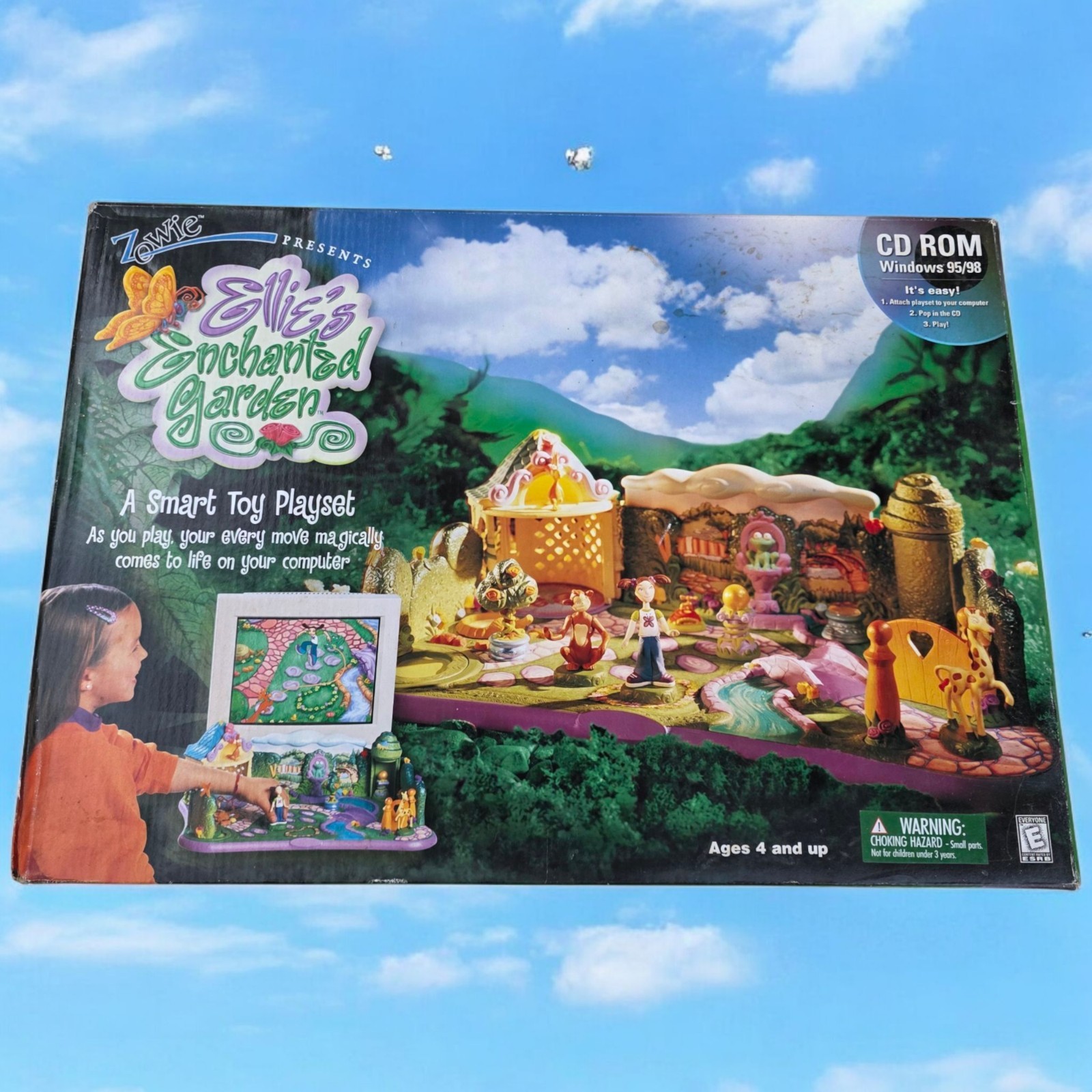 NEW RARE Vintage 1999 Ellie's Enchanted Garden CD ROM Smart Toy Playset by Zowie