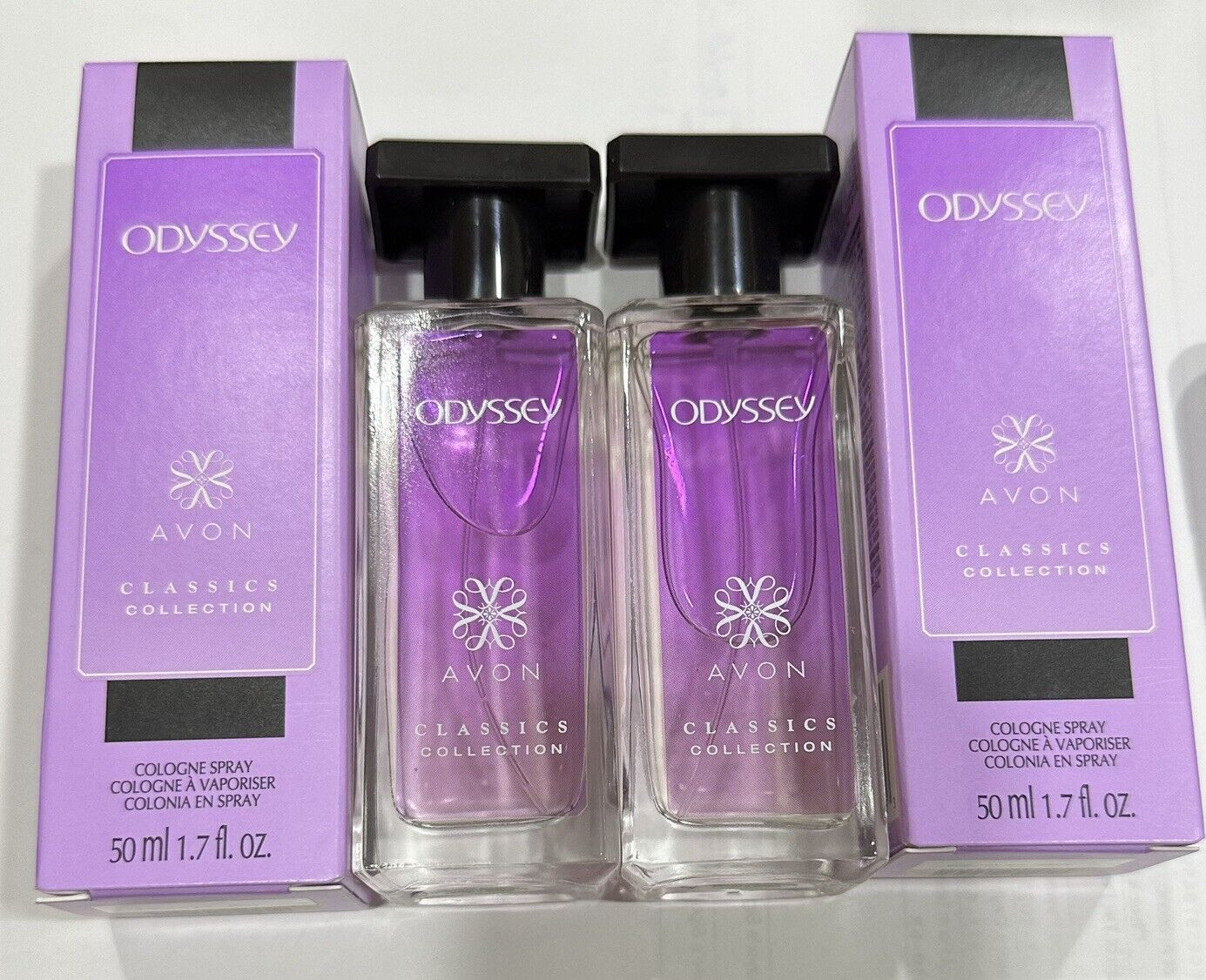 2 Avon Womens Fragrance Odyssey Cologne Sprays 1.7 oz 2 Avon Womens Fragrance Odyssey Cologne Sprays 1.7 oz