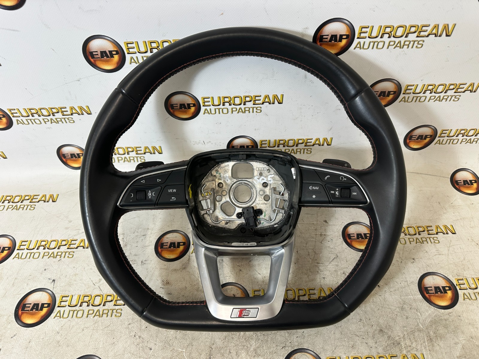 2018-2020 AUDI Q5/SQ5 - 3-Spoke Leather Sport Steering Wheel 80A419091AF