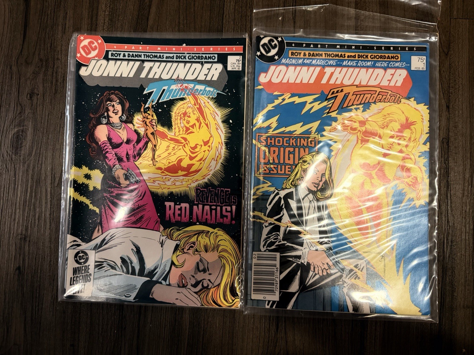 Jonni Thunder a.k.a. Thunderbolt #1 & #2 (1985) DC Comics – 2-Issue Lot