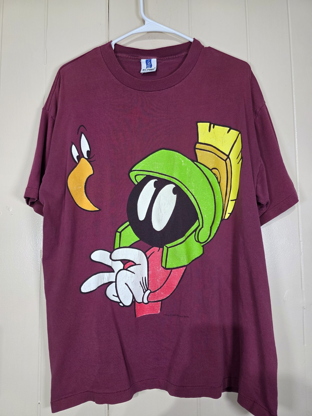 Vintage 1995 Six Flags Marvin The Martian Looney Tunes Single Stitch T-Shirt XL Vintage 1995 Six Flags Marvin The Martian Looney Tunes Single Stitch T-Shirt XL