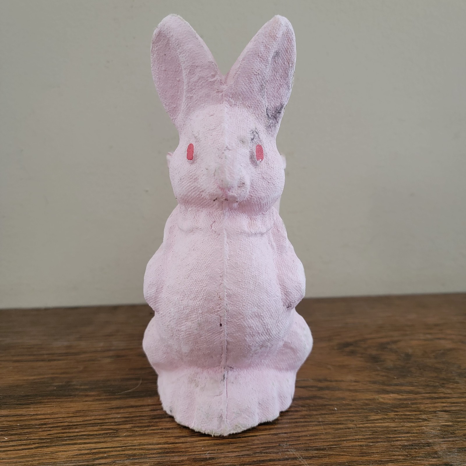VINTAGE PAPER MACHE EASTER BUNNY RABBIT CANDY CONTAINER 9 Inch Approximately VINTAGE PAPER MACHE EASTER BUNNY RABBIT CANDY CONTAINER 9 Inch Approximately