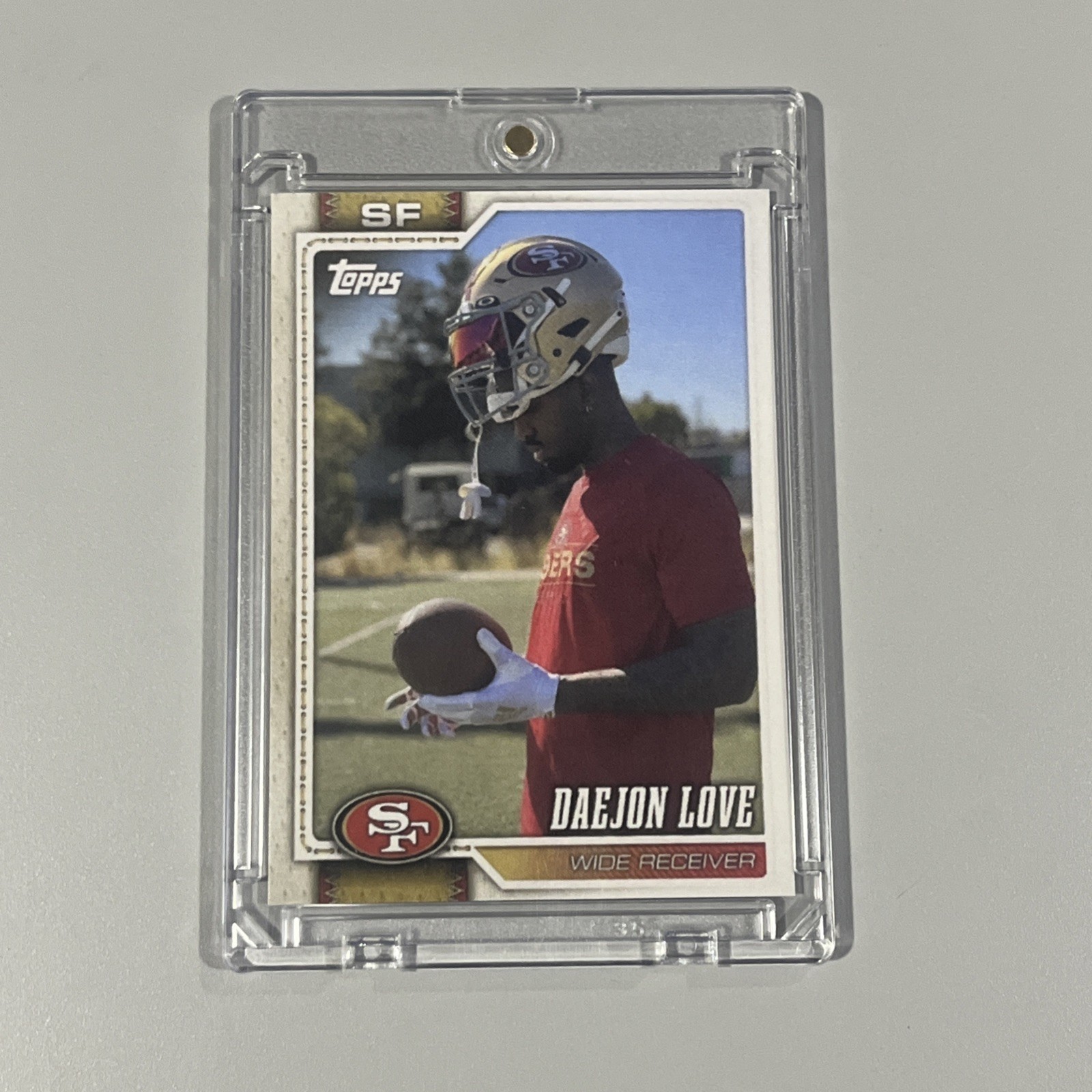 2026 TOPPS FLAGSHIP STYLE *CUSTOM* DAEJON LOVE 49ERS CARD* 🔥MVP Candidate 2026 TOPPS FLAGSHIP STYLE *CUSTOM* DAEJON LOVE 49ERS CARD* 🔥MVP Candidate