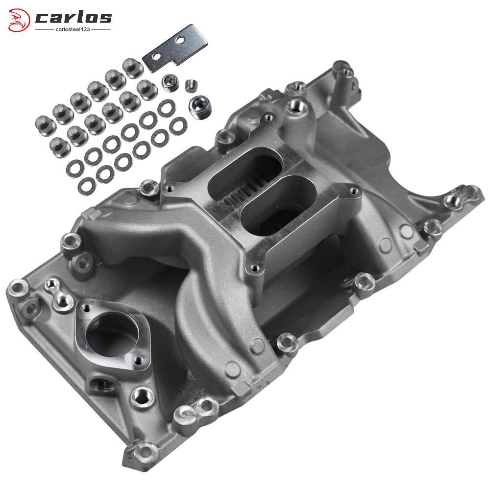 Fit Mopar LA 318 340 360 Aluminum Intake Manifold 4-Barrel Carb Non-Magnum