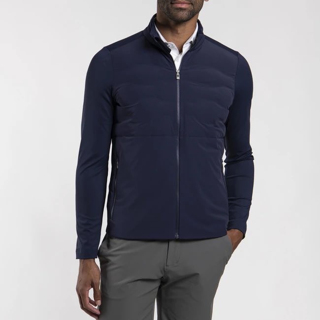 KJUS Mens Regulator Jacket XL Navy Blue Water Repellent Golf Outerwear K00871