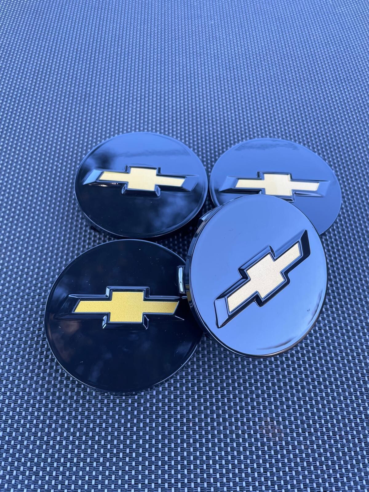 CHEVROLET SET OF  4X 58mm Black Wheel Center Caps - Fits most model