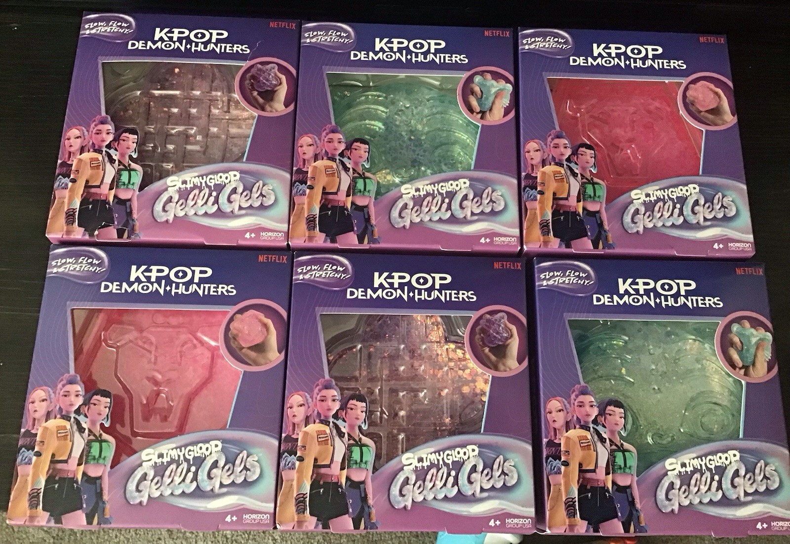 Authentic K Pop Demon Hunters Gelli Gells Lot Of 6 Complete Set