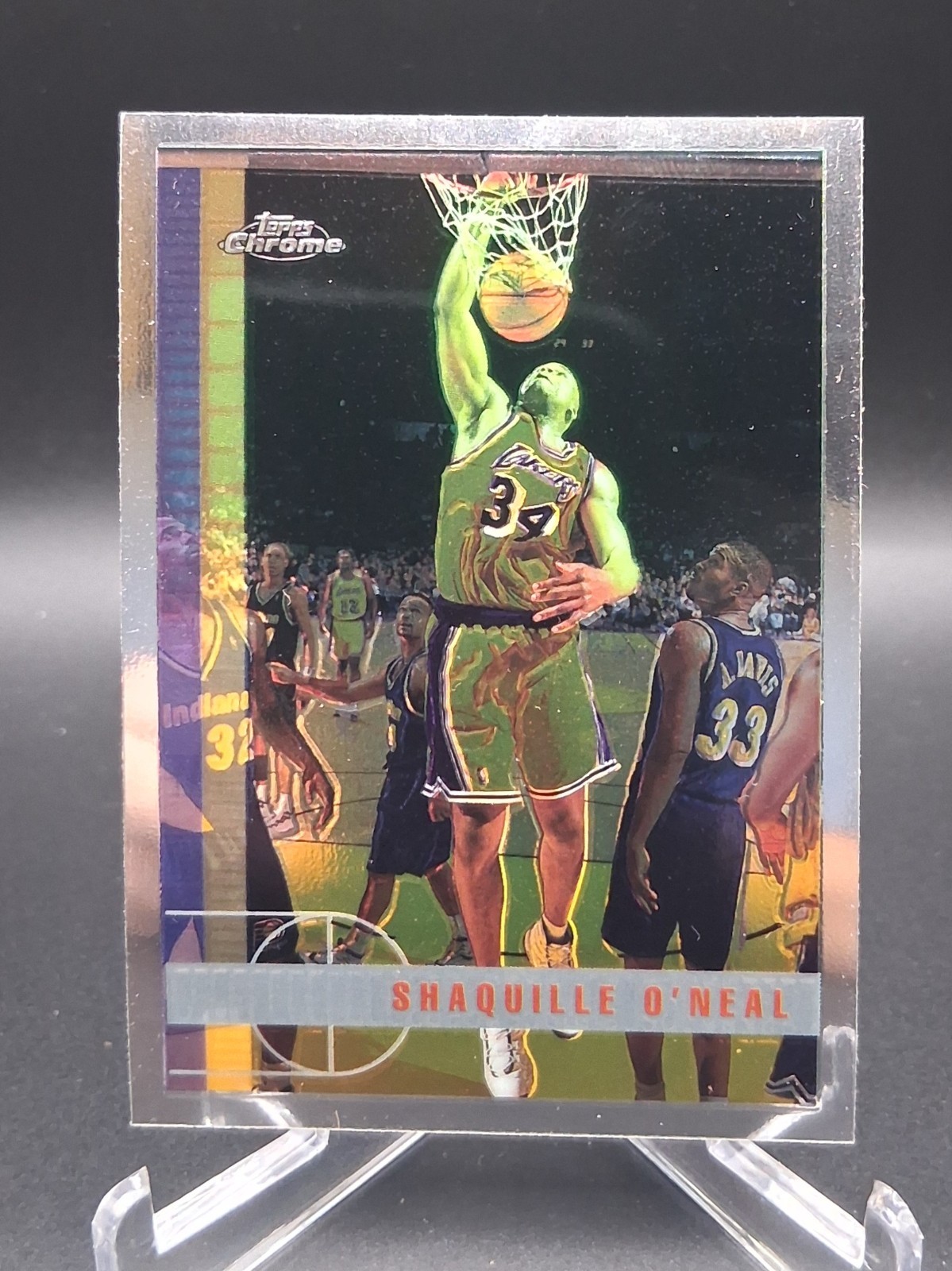 1997-98 Topps Chrome Shaquille O\'Neal #109 Lakers 1997-98 Topps Chrome Shaquille O\'Neal #109 Lakers