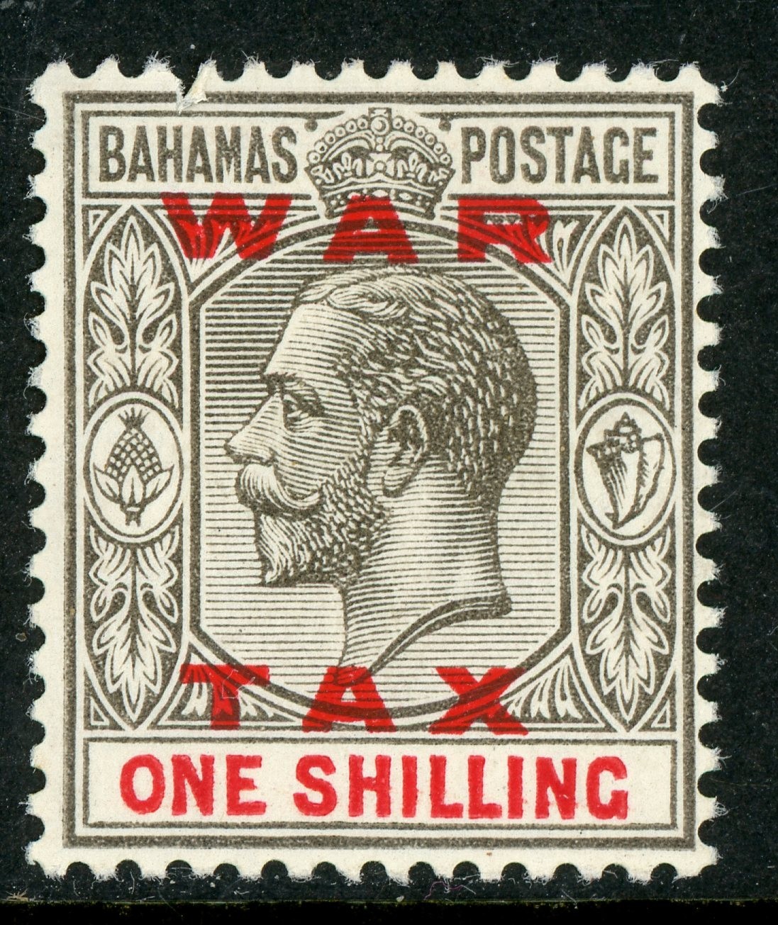 GANDALF - British Colony 1919 Bahamas KGV Grey Black & Carmine SG #104 Mint F834 GANDALF - British Colony 1919 Bahamas KGV Grey Black & Carmine SG #104 Mint F834