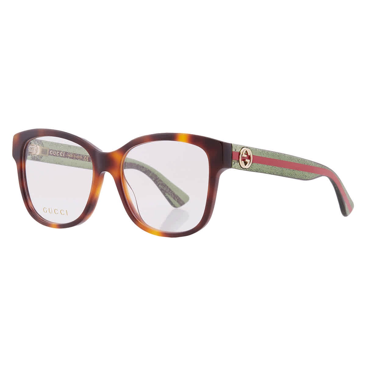 Gucci Demo Square Ladies Eyeglasses GG0038ON 002 54 GG0038ON 002 54