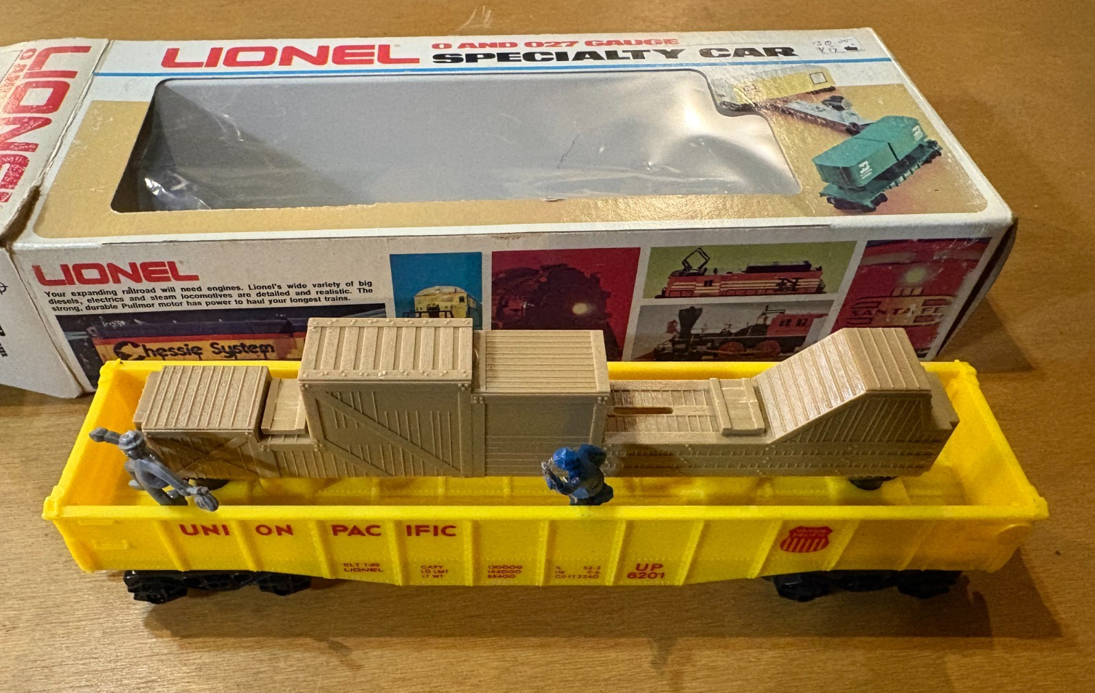 Lionel 6-6201 O / O27 Union Pacific Animated Gondola with original box