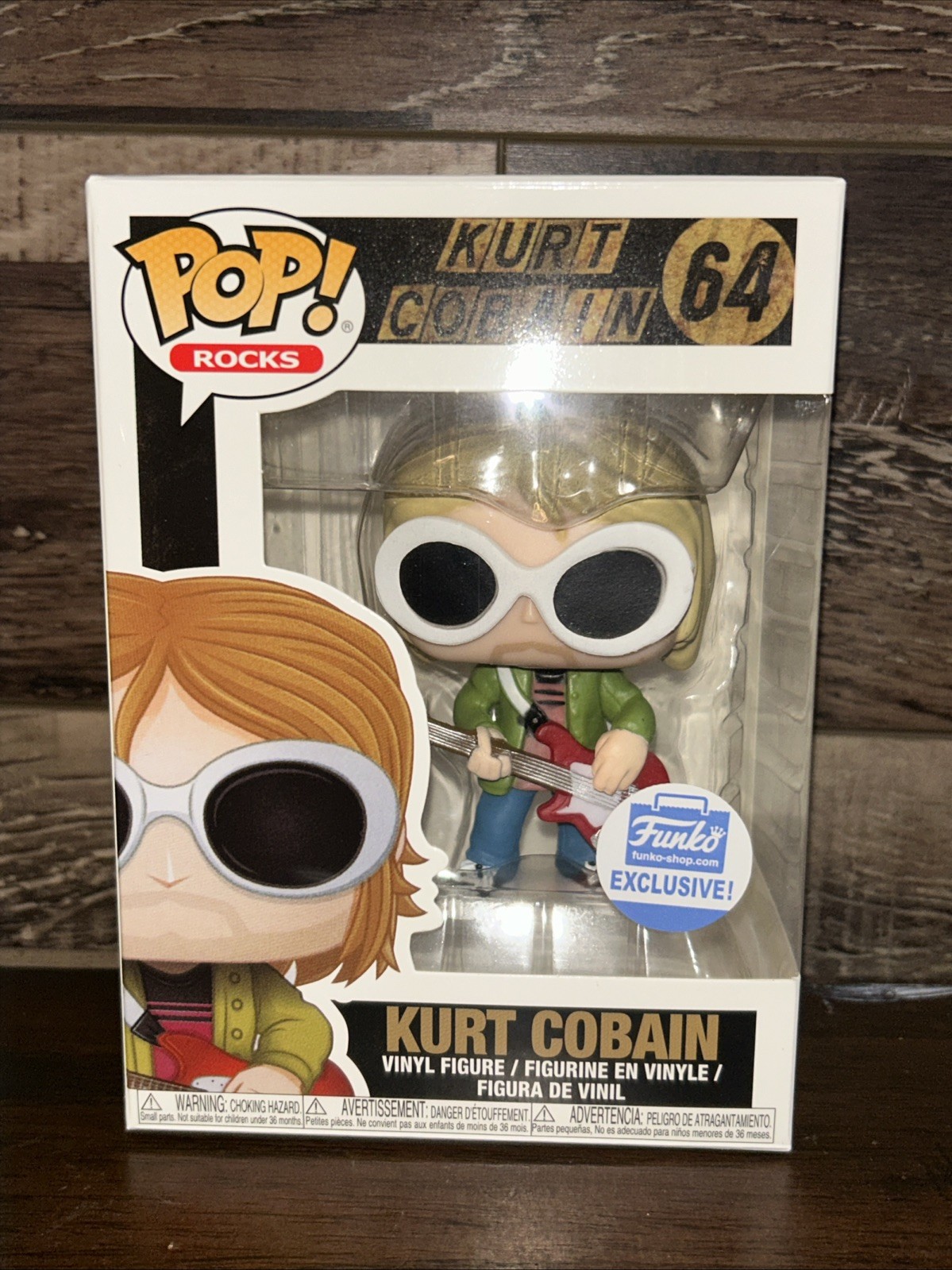 Funko Pop Vinyl: Kurt Cobain - Funko (Exclusive) #64