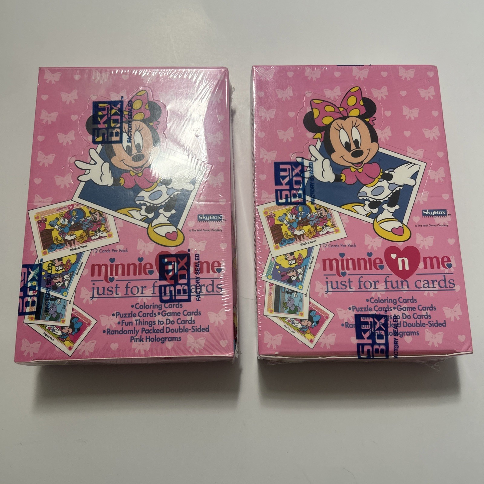 1992 Skybox Walt Disney\'s Minnie n Me Just for Fun Cards 2 Factory Sealed Box
