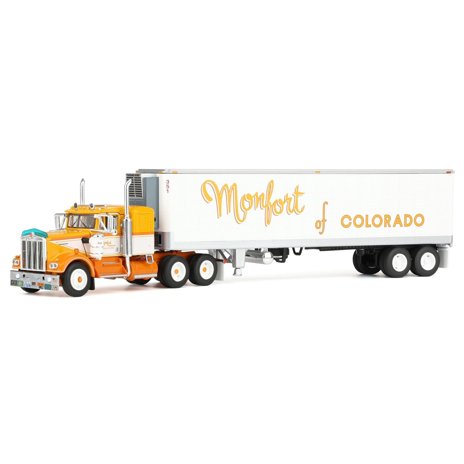 DCP 1/64 Kenworth W900A Vintage Reefer Trailer, Fallen Flag #50 69-1860
