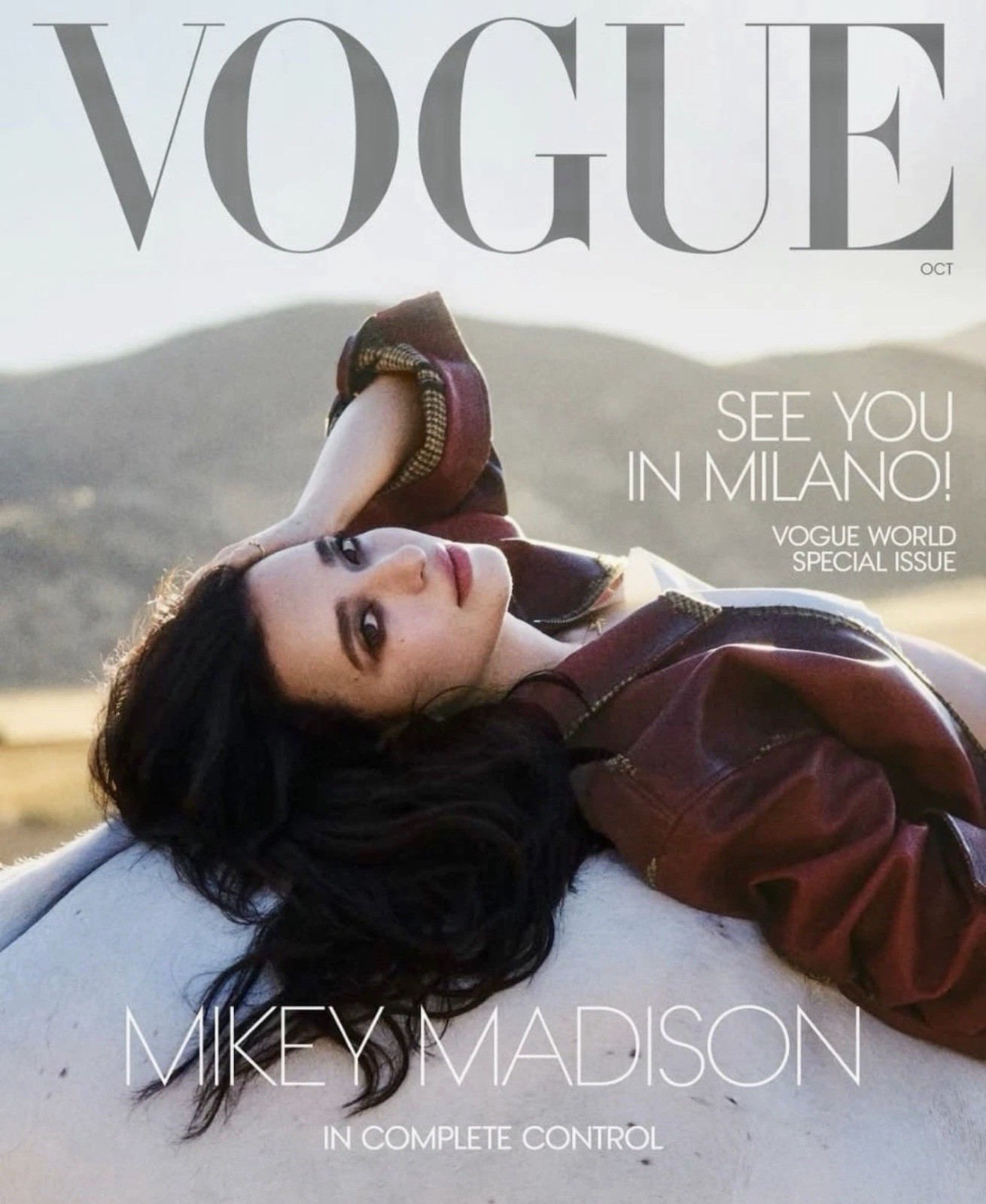 MIKEY MADISON - Vogue Magazine - October 2026 - Pre Sale VOGUE WORLD SPECIAL