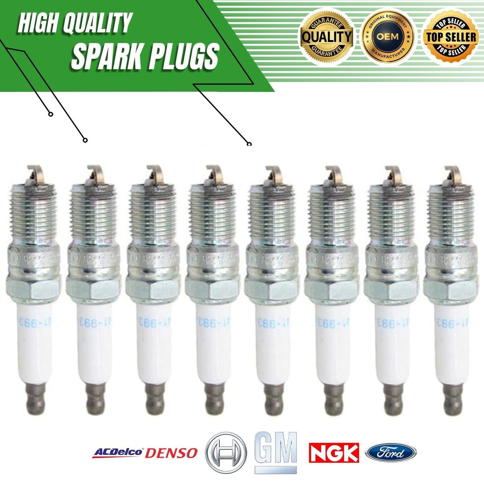 Genuine 8x Acdelco Spark Plug 1995-97 CHEVROLET MONTE CARLO 3.1L/ 3.4L (DOHC) V6